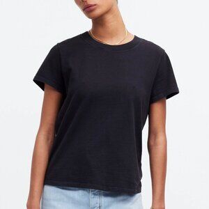 Madewell Premium Standard 01. The Shrunken Tee Black Size XS NWT